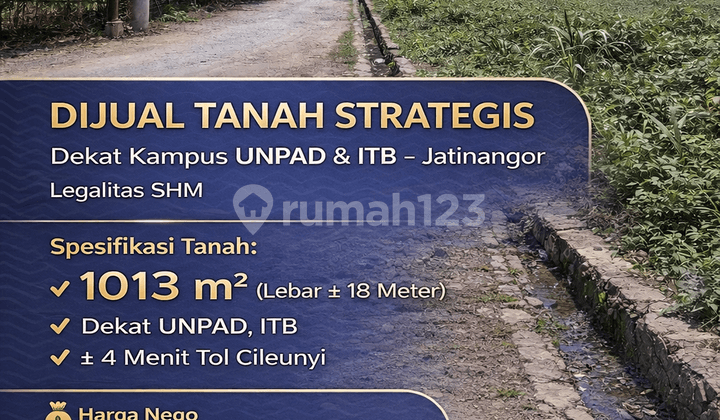 Land 1013M² SHM near IPDN & Ikopin Jatinangor