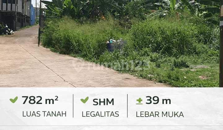 Tanah 782M² Cileunyi Akses Jalan Cor 5M & Dekat Fasilitas Publik