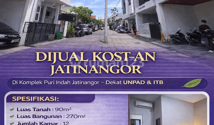 Ready Kosan 12 Kamar di Jatinangor: Full AC, TV & Water Heater