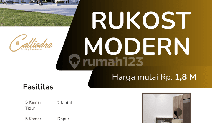 Calliodra Co Living Rukos Pertama di Surabaya