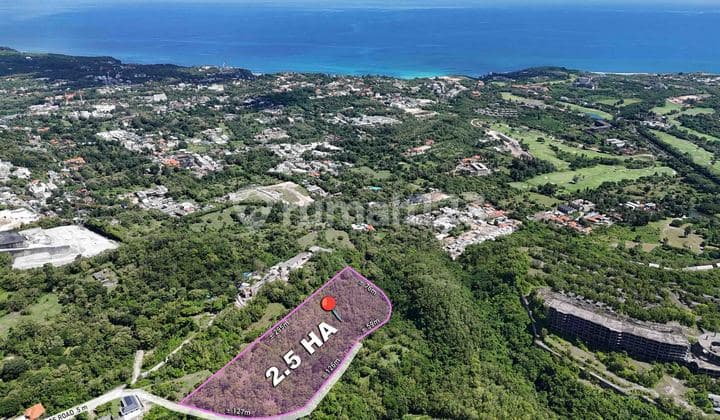2.5 Hectare Leasehold Elevated Land In Pecatu With Ocean View
