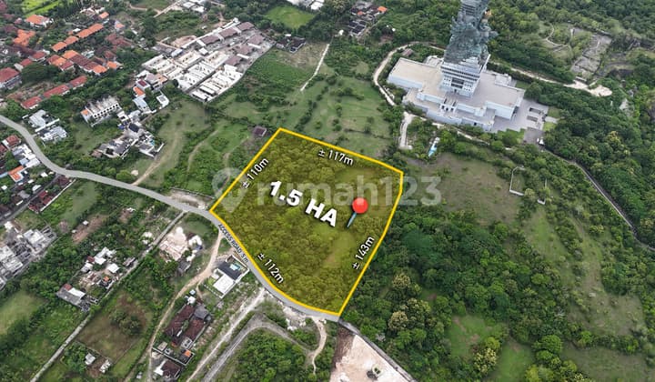1.5 Hect Leasehold Land In Ungasan - Walking Distance To Gwk Cultural Park