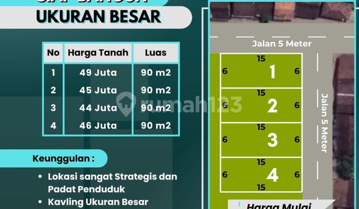 Tanah Kampung Siap Bangun Ukuran Besar 90M², Harga Mulai 44 Juta Saja Kaliwungu Kendal By Prabowo Siswanto Property