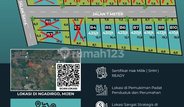 Tanah Kavling Strategis di Mijen, Semarang SHM Siap & Jalan 7 Meter By Prabowo Siswanto Property