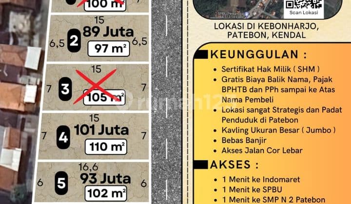 Tanah Kavling Kebonharjo, Patebon, Kendal Golden Brown By Prabowo Siswanto Property