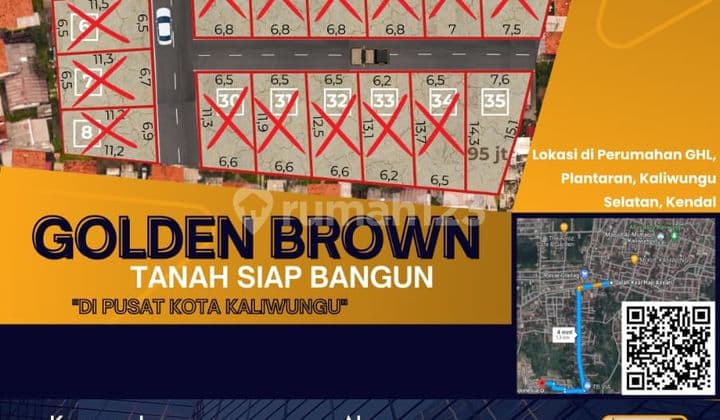 Tanah Siap Bangun "Golden Brown" di Pusat Kota Kaliwungu SHM Ready, Bebas Banjir, Akses Super Dekat By Prabowo Siswanto Property