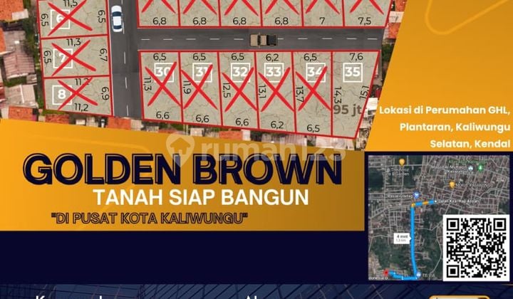 Tanah Siap Bangun "Golden Brown" di Pusat Kota Kaliwungu SHM Ready, Bebas Banjir, Akses Super Dekat By Prabowo Siswanto Property