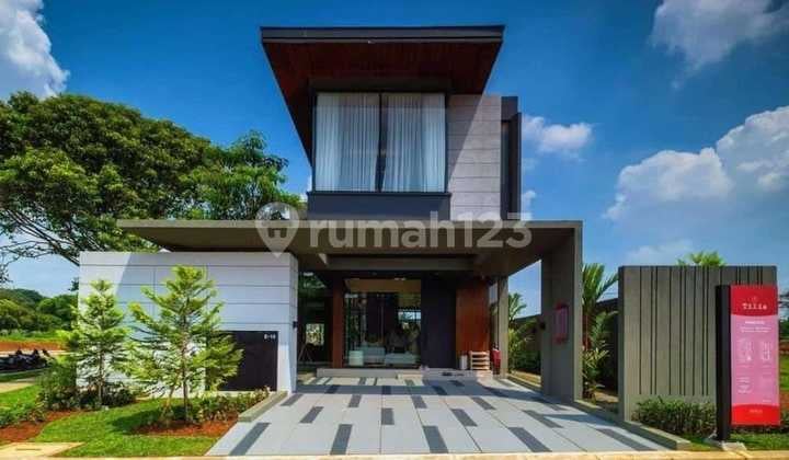 Rumah Elegan 3 Lantai dengan View Danau Terbaik di Depok Dkt Exit Tol Pamulang