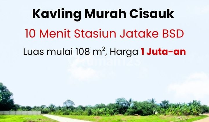 10 Menit Stasiun Jatake Bsd Kavling Murah 1 Juta-An