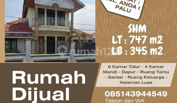 Rumah, 2 Lantai, SHM, di Palu Selatan
