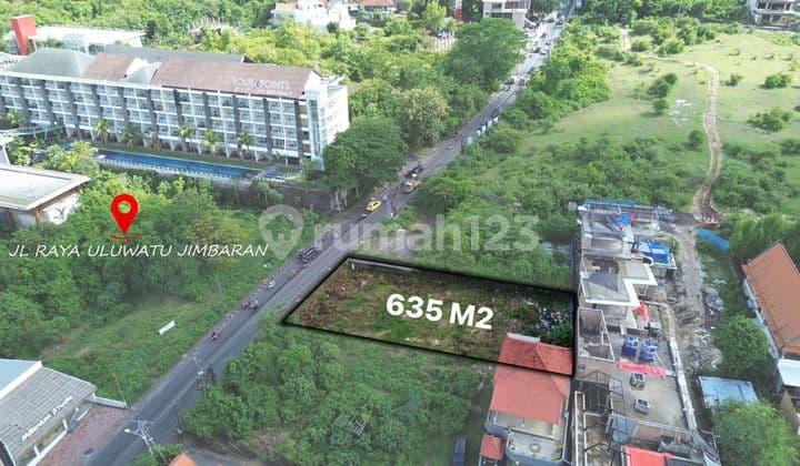 Jimbaran Gwk Pinggir Jalan Tanah Dijual Langka Plot Kecil