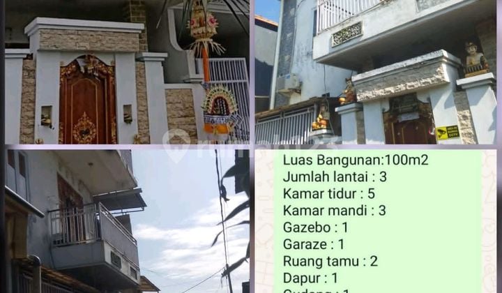 Dijual: Rumah Strategis 3 Lantai di Jl. Tunjung Tutur 3, Peguyangan Kaja, Denpasar Utara