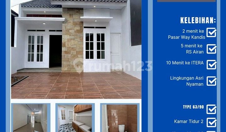 Rumah Siap Huni Lokasi Strategis Dekat Pasar Way Kandis