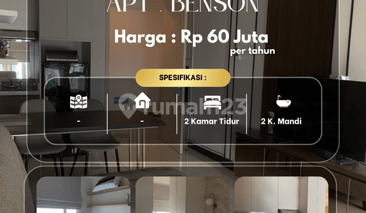 Benson Connect Apartment at Pakuwon Mall, 31st Floor, 2 BR Type