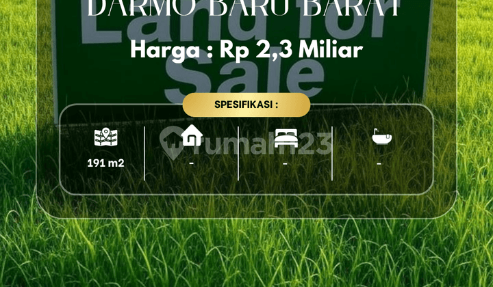 Lot Suitable for Boarding House, Darmo Baru Barat, Main Road Location.