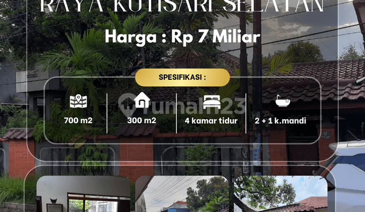 Rumah Area Komersial Row 3 Mobil Jl Ry Kutisari Selatan I