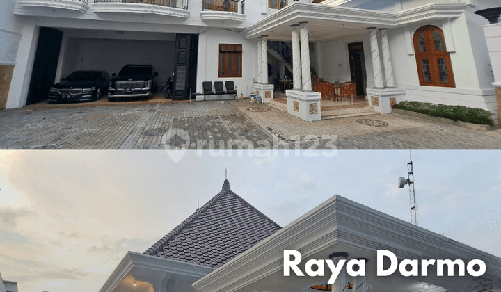 Rumah Raya Darmo Pusat Kota Surabaya Siap Pakai Ada 8 Unit AC dan Perabotan.