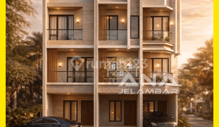 Ana Rumah Baru 3Lt Luas 3X11m Modern Minimalis di Duri Kepa, Tanjung Duren, Kebon Jeruk - * Good- Deal !!*