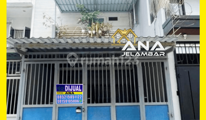 Ana Rumah 3Lt Luas 4X17m Lokasi Rapi Jln 2 Mobil Lega di Jelambar - * Good- Deal !!*
