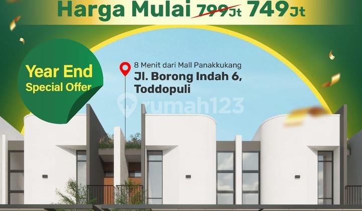 Rumah 2 Lantai Dekat Daripanakkukang Makassar