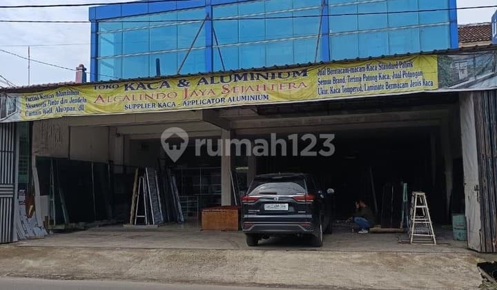 Ruang Usaha Cocok untuk Workshop Luas 263 Meter Lelang Pinggir Jalan Lokasi Strategis di Jalan Raya Pamulang Ciputat