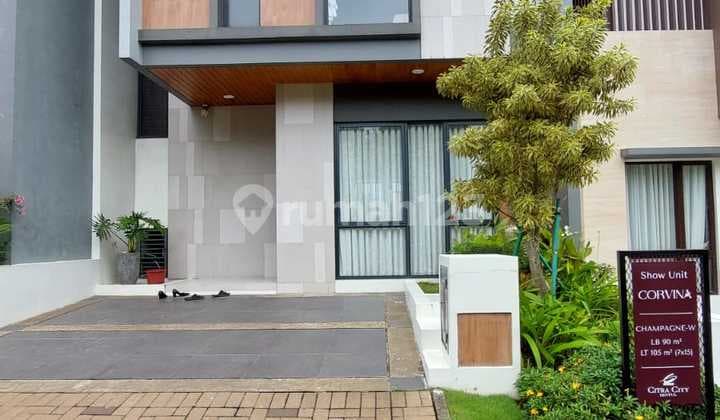 Rumah Mewah Modern 2 Lantai Cluster Reina Sofia Tipe Champagne Citra City Sentul