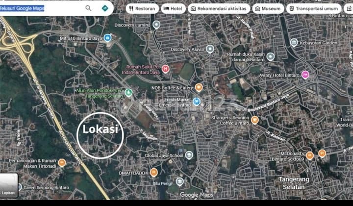 Dijual Cepat Tanah di Parigi Bintaro Surat Shm,Harga 7 Jt/M Nego