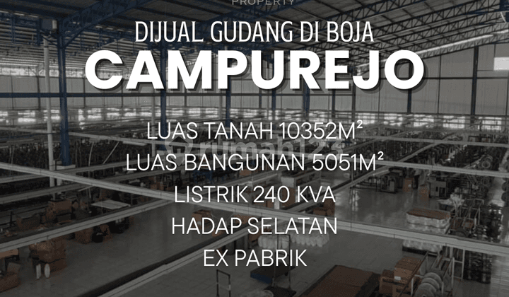 Dijual Gudang di Campurejo Kendal