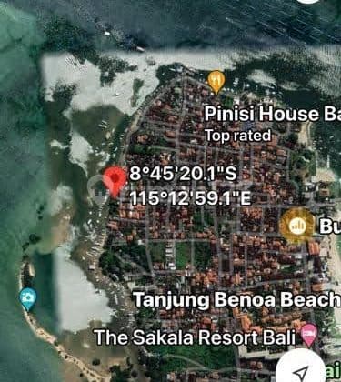 Tanah Strategis Siap Bangun Dipagar Itr Wisata di Tanjung Benoa