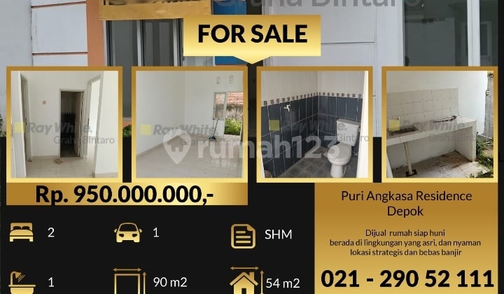 Dijual Rumah 1 LT. Baru Standart Developer Harga Terjangkau