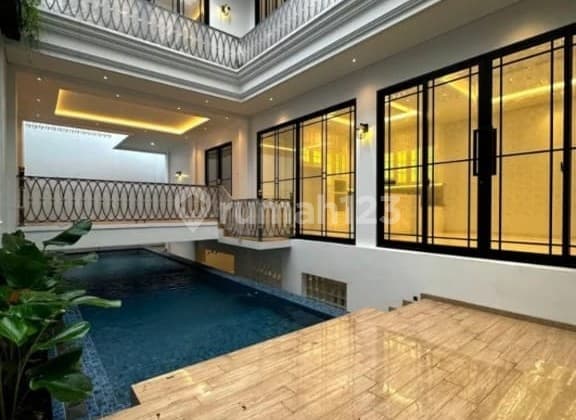 Classic European Luxury House with Private Pool in Cilandak, South Jakarta