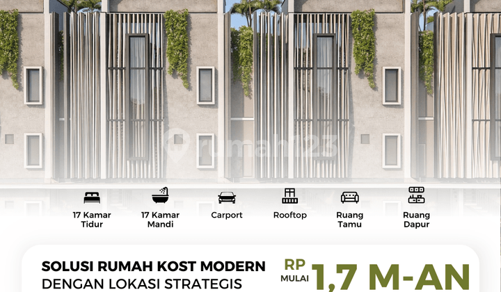 Rumah Kost Strategis Selangkah Kampus Umm Kota Malang