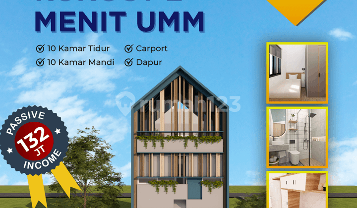 Rumah Kost Strategis Dekat Kampus Kota Malang