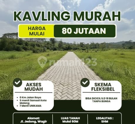 Tanah Kavling Malang Lokasi Strategis Murah