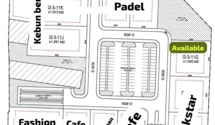 Di Sewakan Kavling Lahan Komersial Dekat Mie Gacoan dan Cafe di Harapan Indah