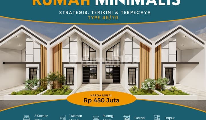 Rumah Desain Modern di Jantung Pusat Kota Akses Mobil