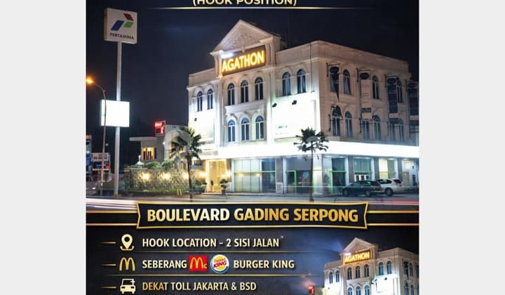 For Lease Super Strategis dan Premium Location Gading Serpong