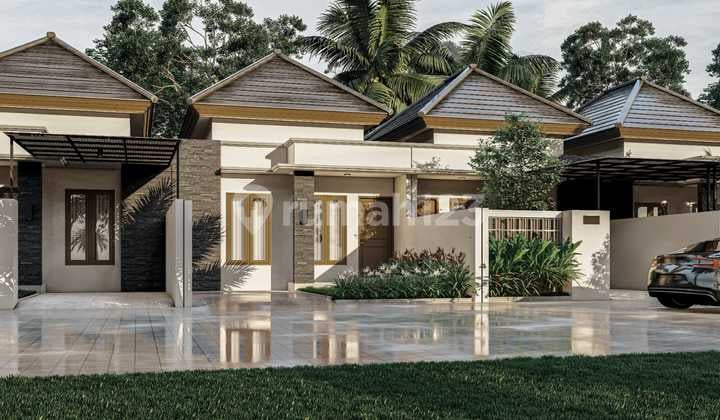 Rumah Modern Tropis 2-3Br - SHM, Taman, Carport