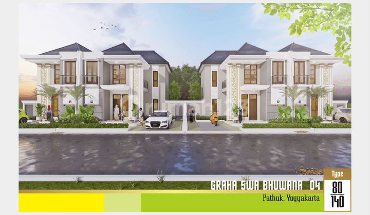 Jual Rumah Minimalis Modern Type 80/140 Patuk, SHM - 1,1 M