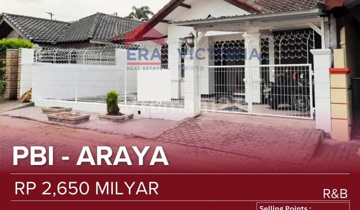 Rumah Pbi Araya Fasum Lengkap