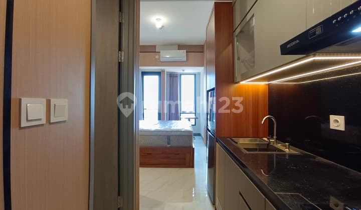 For Rent: Pakuwon Residence Apartment, New Unit, Studio Type, Fully Furnished, Low Floor, Bekasi.
