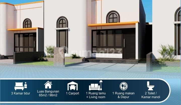 Rumah, 1 Lantai, SHM, di Maulafa,