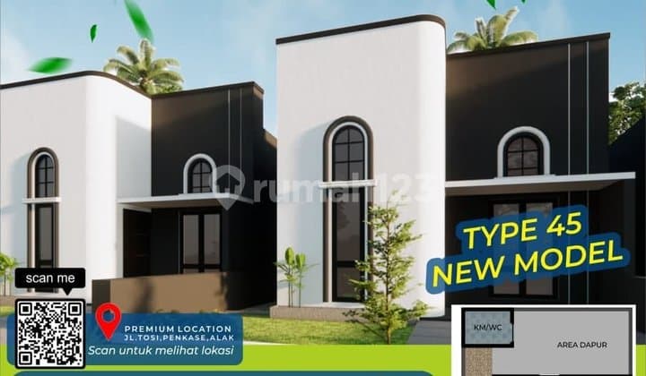 Rumah, 1 Lantai, SHM, di Alak,