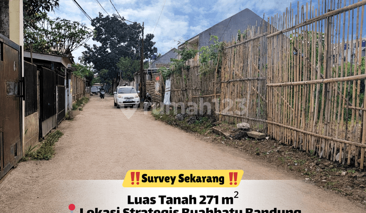Tanah Dekat Tol Buahbatu Luas 271 M² Kota Bandung