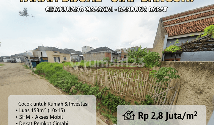 Tanah Kavling Siap Bangun Cihanjuang Cisasawi - Dekat Pemkot Cimahi - SHM