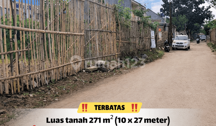 Tanah 271 M² Buahbatu SHM + IMB Dekat Tol