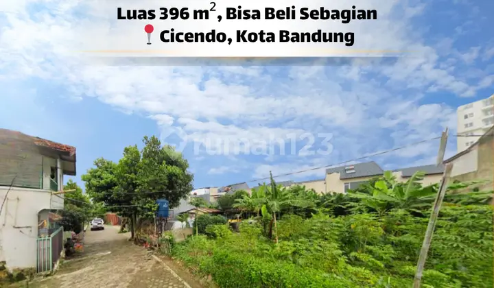 Best Deal! 396 M² Land in Cicendo Bandung - Freehold & Ready to Build