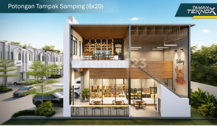 Siap Huni, Gudang, 2 Lantai, di Taman Tekno