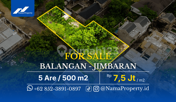 Tanah 5Are Lingkungan Villa Dekat Pantai Balangan Area Pariwisata