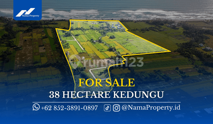 38 Ha Ultra Prime Coastal Development Land Kedungu Tabanan